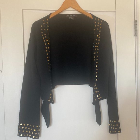 Central Park West Cashmere and Silk Bolero Cardigan - Picture 4 of 6